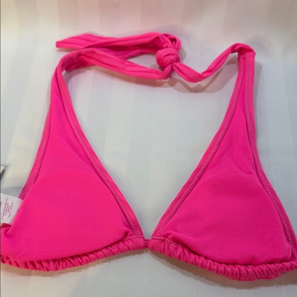 No Boundaries 2 Piece Bikini, Hot Pink top, Floral Neon High Leg Bottoms, Sz XS - Picture 8 of 10